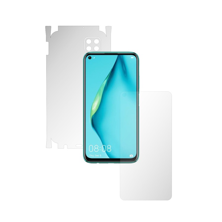 iSkinz фолио за Huawei P40 Lite - Invisible Skinz Matte, 360 Cut, Matte Anti-Fingerprint, Anti-Reflective Silicone for Screen, Back and Side Cover, Adhesive Skin, Transparent