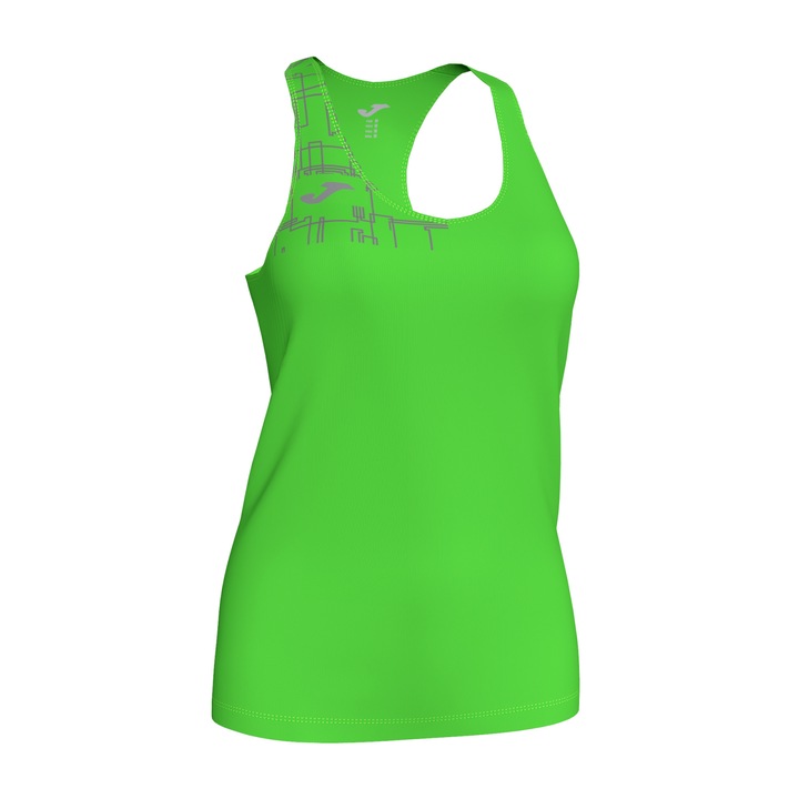 Tricou fara maneca Elite VIII 901260.020, Joma, Verde fluorescent, Verde