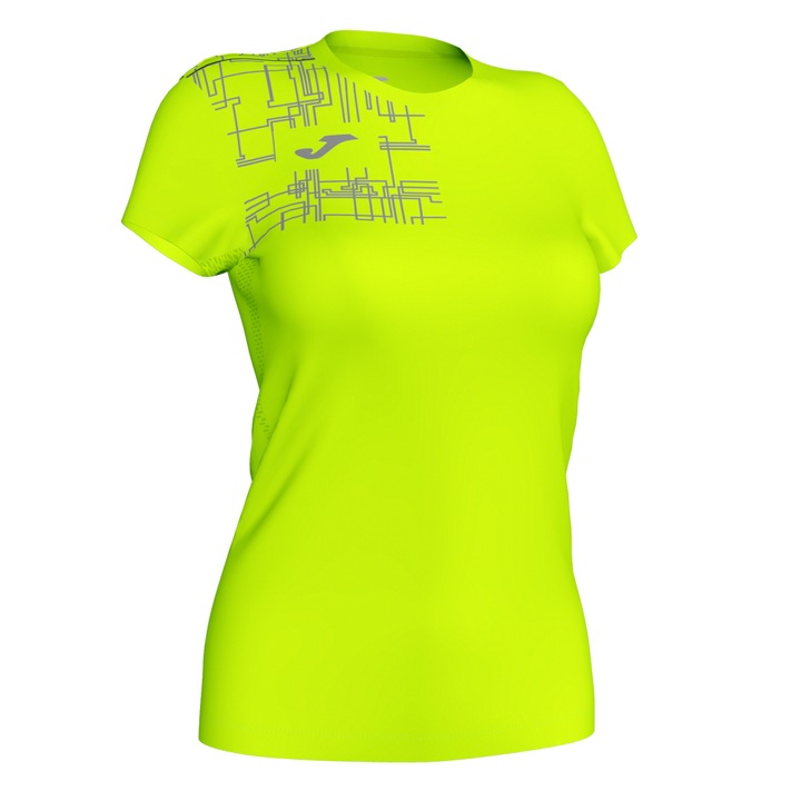 Tricou cu maneca scurta Elite VIII 901419.060, Joma, Galben fluorescent, Galben