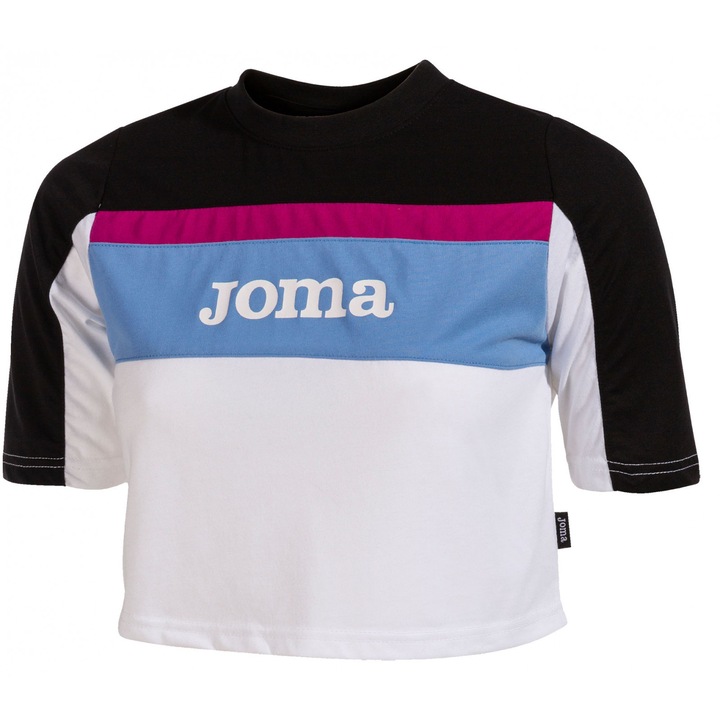 Tricou scurt cu maneca scurta California 800080.200, Joma, Alb/Negru, Alb