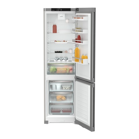 Хладилник с фризер Liebherr CNsfd 2003 Pure, NoFrost, EasyFresh, Обем 371 l, 201.5 сm, Клас D, SteelFinish, Сребрист