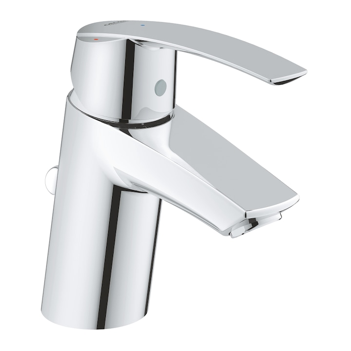 Смесител за мивка Grohe Start 31137001, 3/8'', Размер S, Едноръкохватков, Студен старт, Сифон с прът, Хром