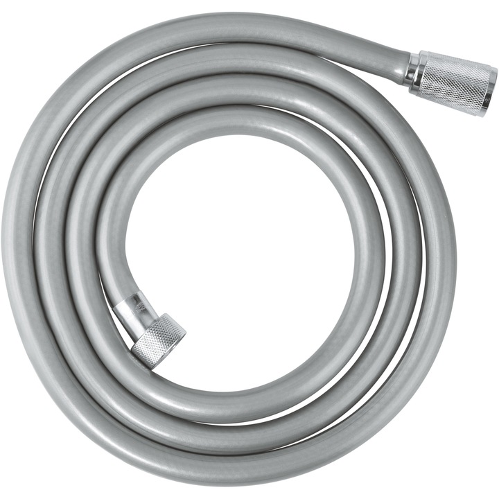 Furtun dus Grohe Rotaflex 28410002, 1/2'' x 1/2'', 1.75 m, anti-rasucire, cauciuc, crom