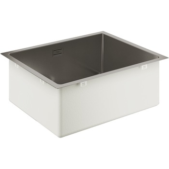 Chiuveta din otel inoxidabil Grohe K700U 31574AL1, 540 x 440 mm, 1 cuva, montare in/sub blat, kit evacuare, mat, grafit