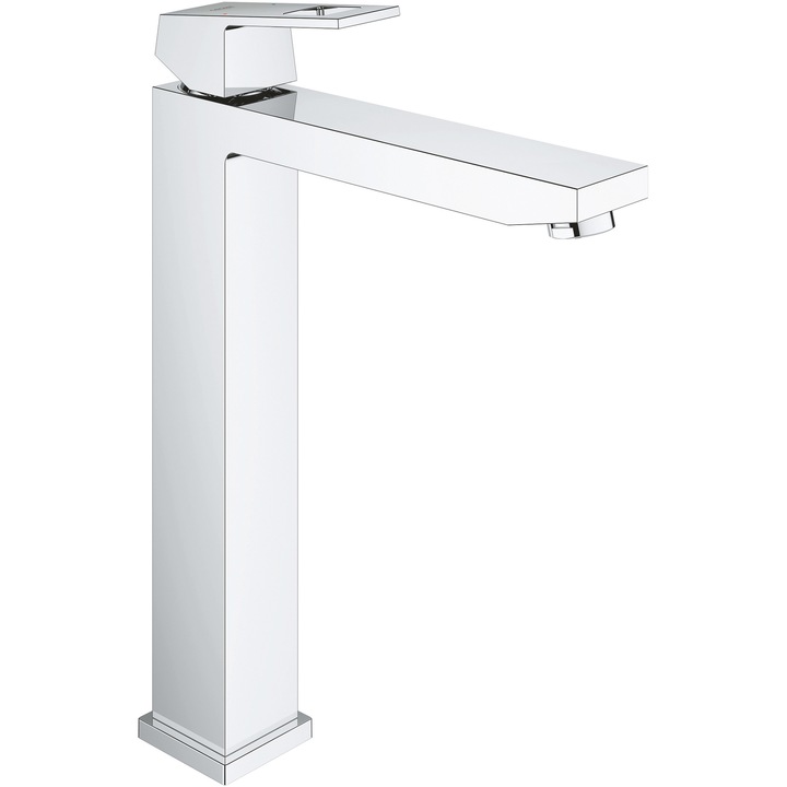 Смесител за умивалник Grohe Eurocube 23406000, 3/8'', Размер XL, Едноръкохватков, Керамичен патрон, Без изход, Хром