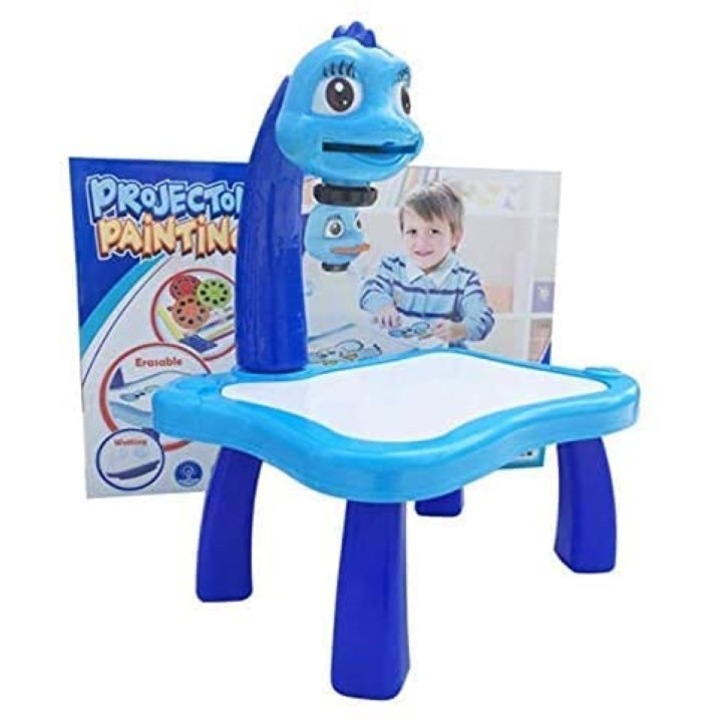 Jucarie educationala de desen, 24 forme, 12 markere, Cu lumini si sunete