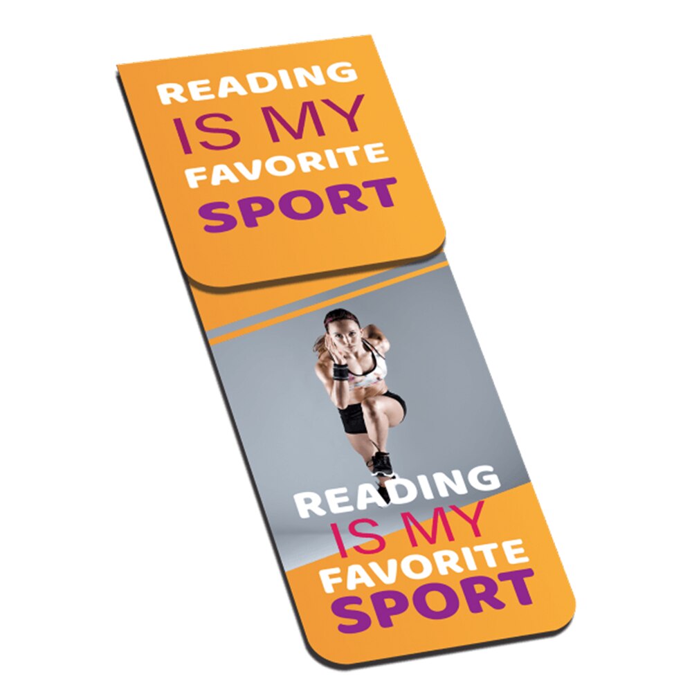 Semn de carte Reading is my favourite sport v3 eMAG.ro