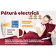 Patura cu incalzire electrica Regal Bliss ®, cu protectie impotriva supraincalzirii, extrem de moale si placuta la atingere, cu temporizator si 10 trepte de incalzire, 160W, telecomanda LCD, 120x160cm, Rosu-Alb