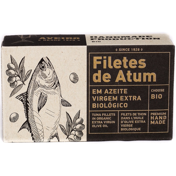 File de ton in ulei de masline BIO Aveiro, 120g