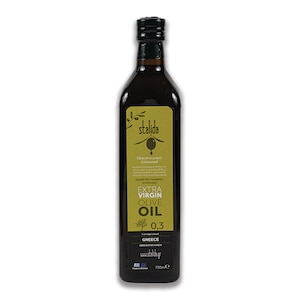 Ulei de masline extra virgin Stalida 750ml,0,3, presare la rece, din familia Damposis recolta 2025/2026 Veria, Grecia, varietate koroneiki, fara pesticide, gust fructat catifelat