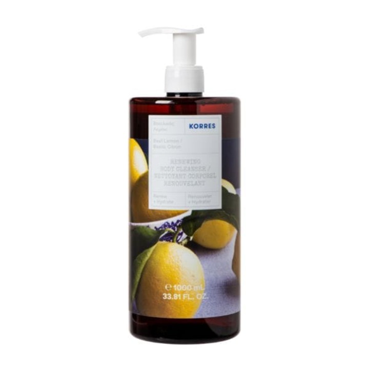Gel de dus, Korres, Busuioc si lamaie, 1000 ml