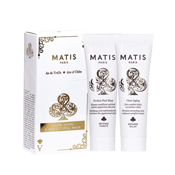 Set masca pentru peeling si crema anti-imbatranire, Matis Paris, Cu acid hialuronic