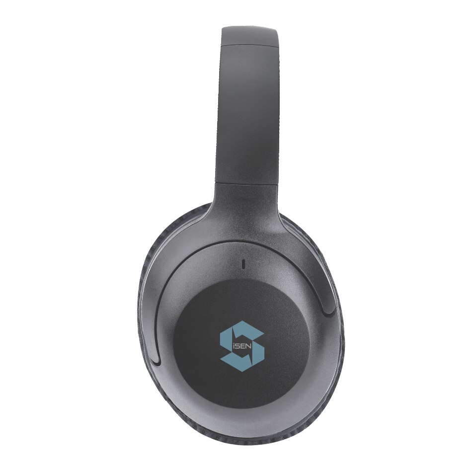 Casti wireless over-ear pliabile iSEN HL2, Negru, Bluetooth v5.3, Microfon incorporat, ANC (active noise cancelling), Bas stereo, 300mAh