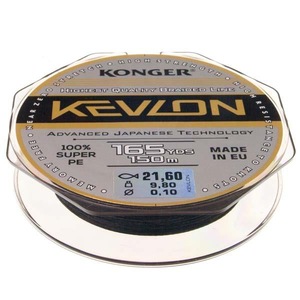 Fir Textil pescuit Konger Kevlon X4, Yellow Fluo, 150m / 0.12mm