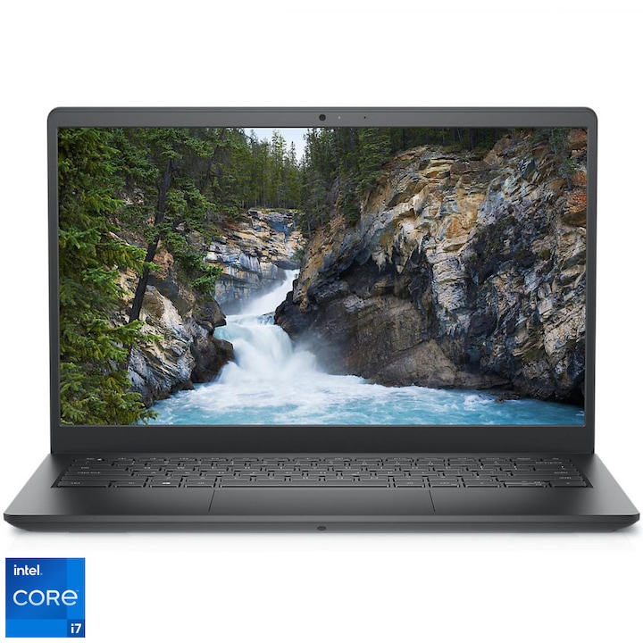 Dell Vostro 3430 laptop Intel® Core™ i7-1355U processzorral akár 5,0 GHz, 14" Full HD, 16 GB DDR4, 512 GB SSD, Intel® Iris® Xe Graphics, Ubuntu, Nemzetközi angol billentyűzet, Szénfekete
