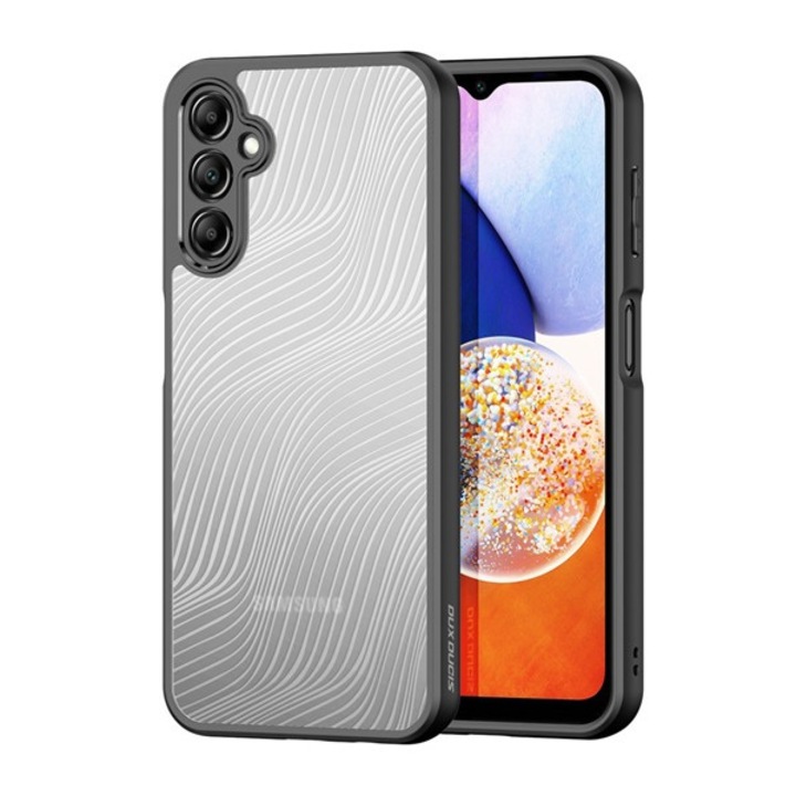 Dux ducis aimo szilikon mobiltelefon tok, ütésállóság, kameravédő, matt, hullám, fekete, kompatibilis: Samsung Galaxy A14 5G, SM-A146, / Galaxy A14 4G, SM-A145
