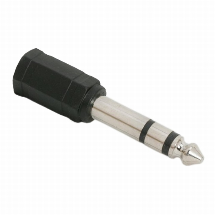 Adapterek Jack 3.5 Aljzat Jack – 6.3 Jack csatlakozódugó (sztereó) EV119