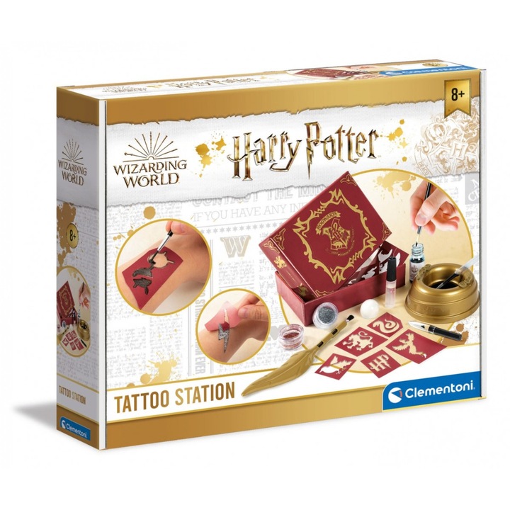 Set Tatuaje magice HARRY POTTER, Clementoni, Multicolor