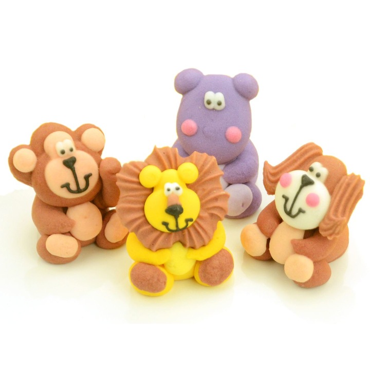 Set 4 figurine animale din zahar, Cake Masters