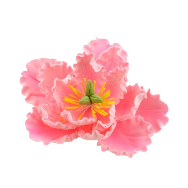 Bujor de zahar roz 11.4 cm, Cake Masters