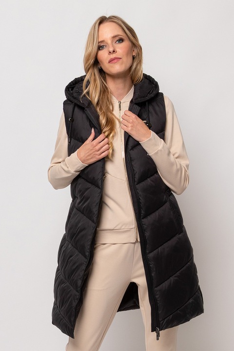 Heavy Tools, Vesta lunga cu vatelina Wilna, Negru, M