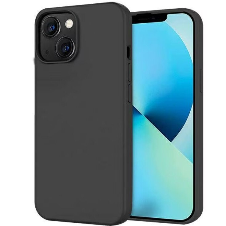 Husa telefon, Silicon, Pentru Iphone 15, Negru