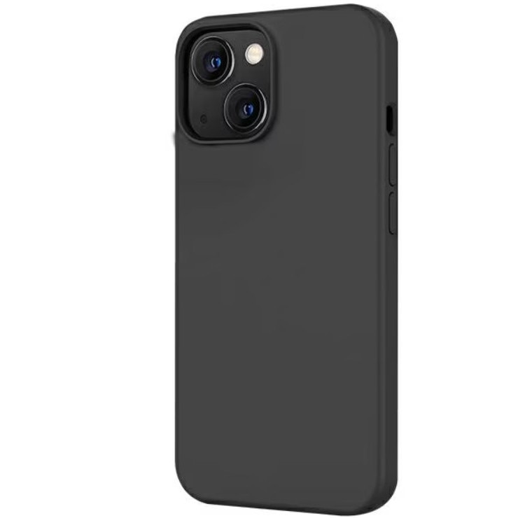 Husa telefon, Silicon, Pentru Iphone 15, Negru
