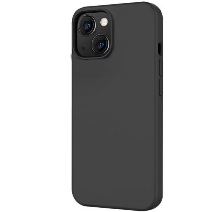 Husa telefon, Silicon, Pentru Iphone 15, Negru