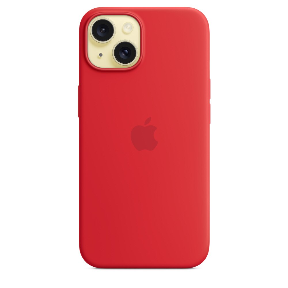 Силиконов Кейс за Apple iPhone 15, Червен - eMAG.bg