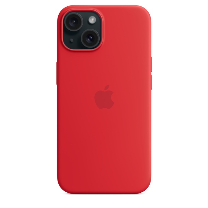 Силиконов Кейс за Apple iPhone 15, Червен
