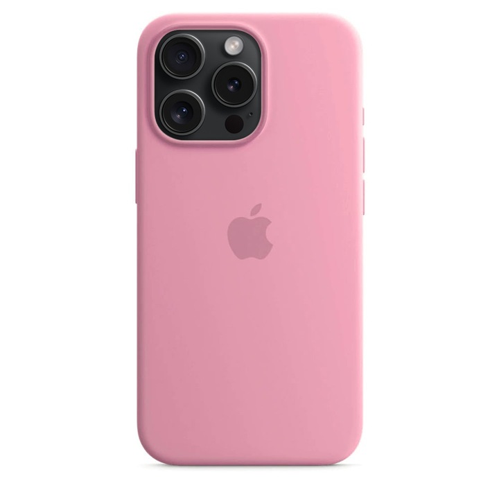 Силиконов Кейс за Apple iPhone 15 Pro, Shockproof, Бебешко розово