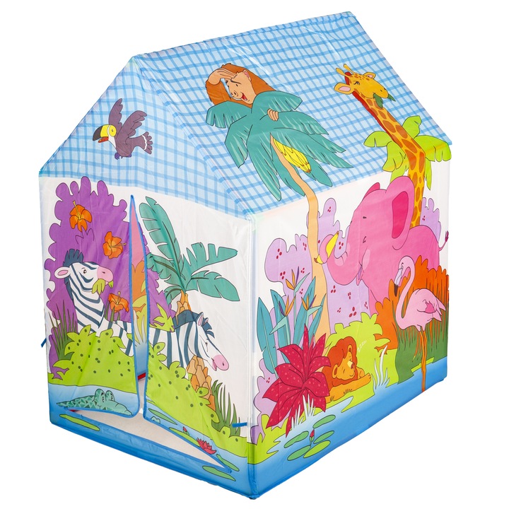 Детска палатка, Iplay, 95 x 72 x 102 см, Многоцветна, 3+