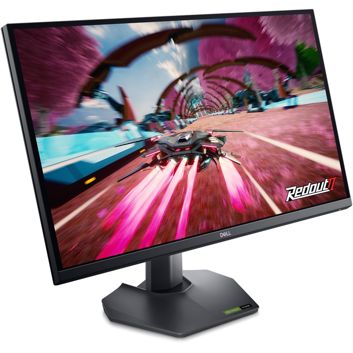 Монитор Gaming IPS LED Dell 27", QHD (2560x1440), 165Hz, 1ms, AMD FreeSync™ Premium, NVIDIA G-Sync™, HDMI, 2x DisplayPort, Pivot, VESA, Черен