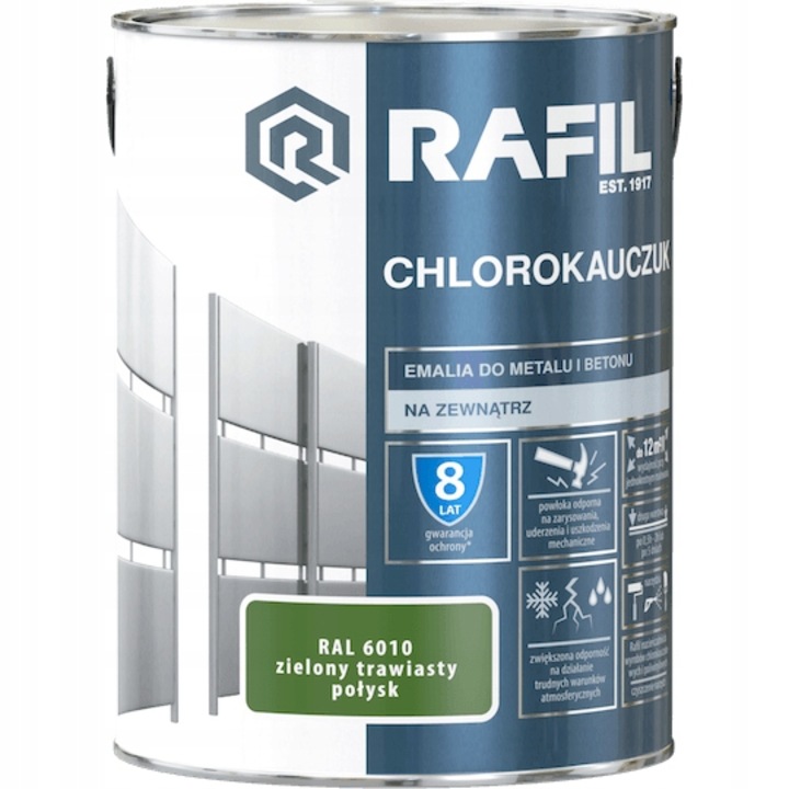 Festék, Rafil, Zöld, 5 l