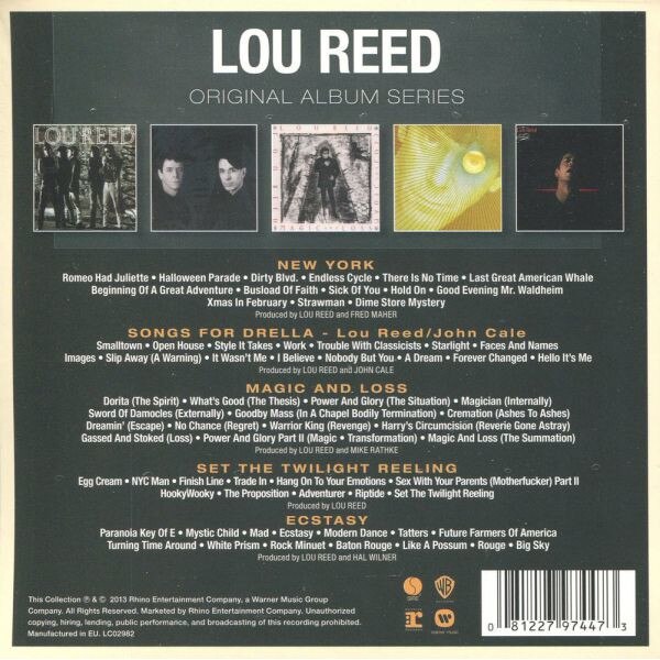 Lou Reed: Original Album Series [5CD] - eMAG.ro