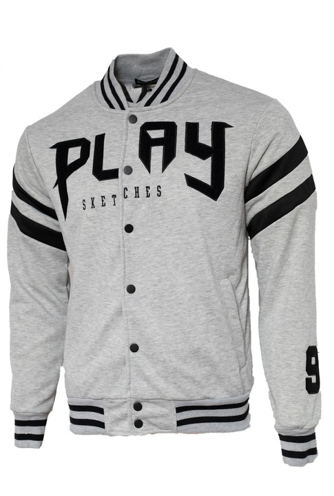 College Play férfi bomber dzseki, fehér, Szürke