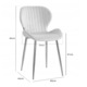Set 2 scaune tapitate, Diana, Viking, 48 x 44 x 80 cm, bej