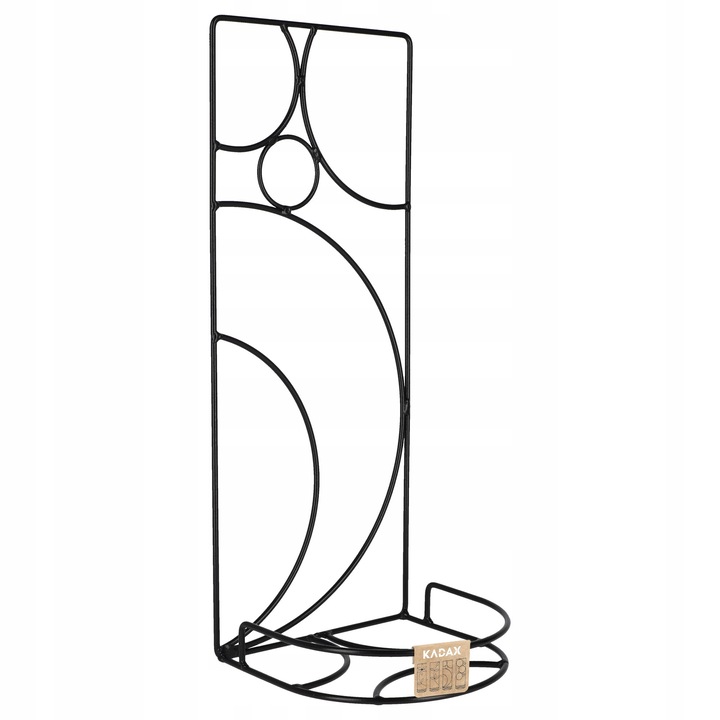 Suport pentru ghiveci suspendat, Kadax, Otel, 20X50 cm, Negru