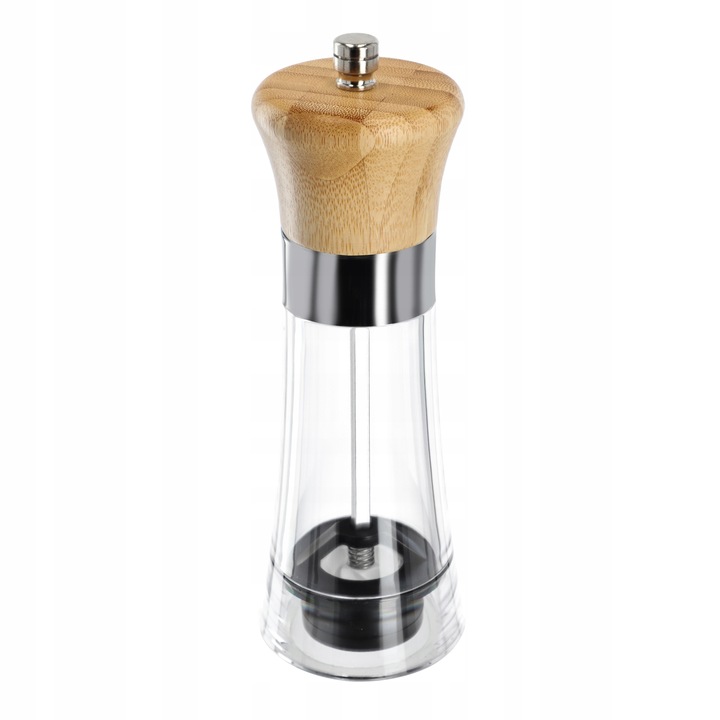 Rasnita manuala, Kadax, Acril/Lemn, 6.2x18.5cm, Maro/Argintiu