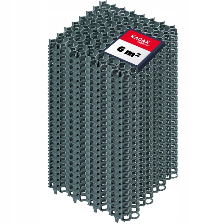 Set 24 grile gazon, Kadax, Plastic, 50x50 cm, Verde