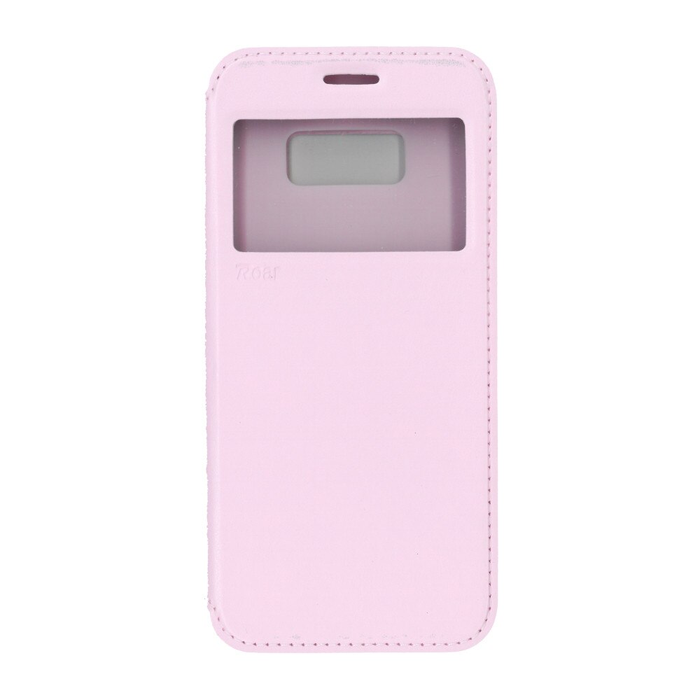 Husa flip wallet Roar Noble pentru Galaxy S8 Plus, roz deschis