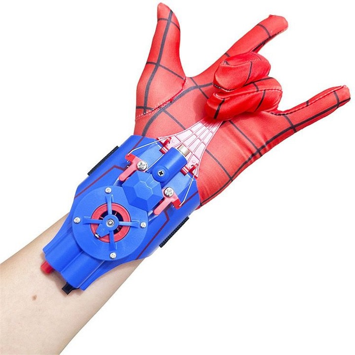Indító kötéllel, tapadókoronggal és mágnessel, usb töltés, Spider, kék