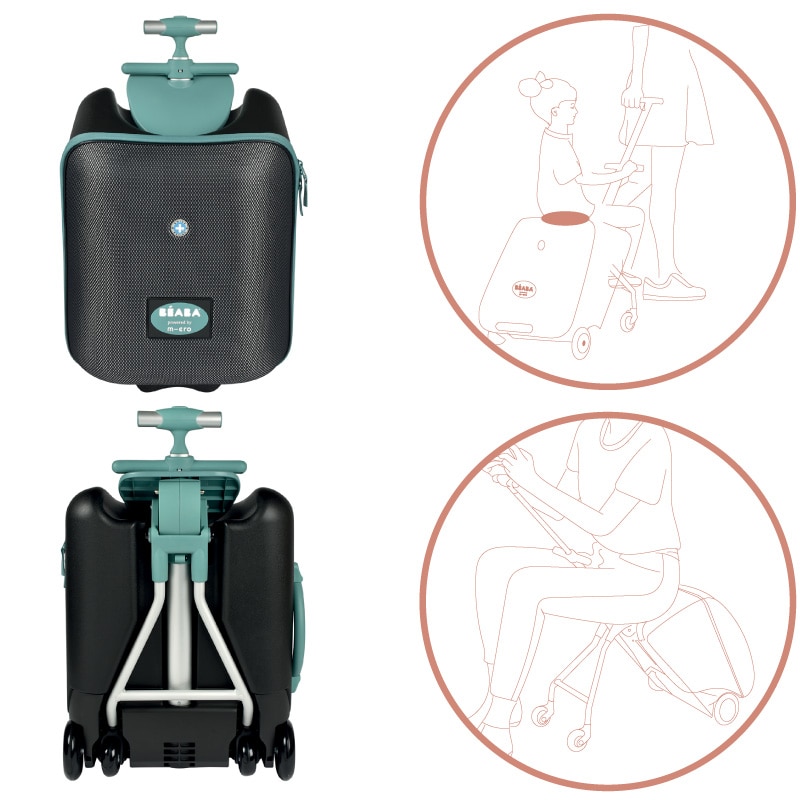 Troler Beaba Luggage Eazy Green Blue eMAG.ro