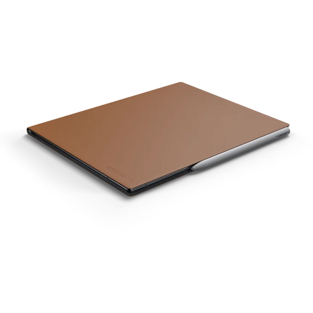 Husa Book Folio reMarkable 2 piele premium maro - protectie eleganta si functionala
