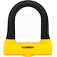 Antifurt U Lock Forever, grosime 14 mm, sistem de inchidere prin Cheie, negru/galben