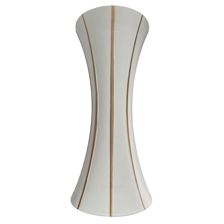 Aplica LED, Alb + Gold, Exterior, 10W, Lumina Calda
