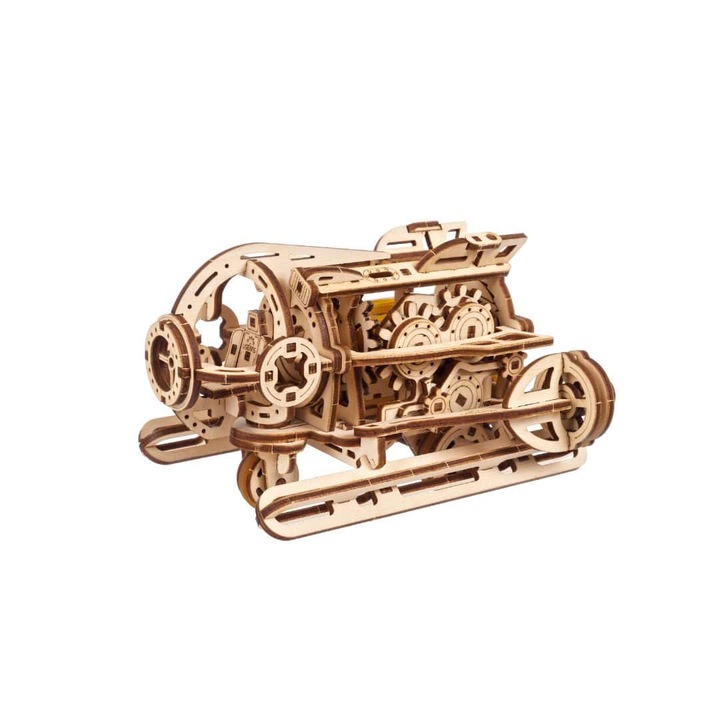 Puzzle 3D din lemn, Ugears, Steampunk Submarine, 200 piese