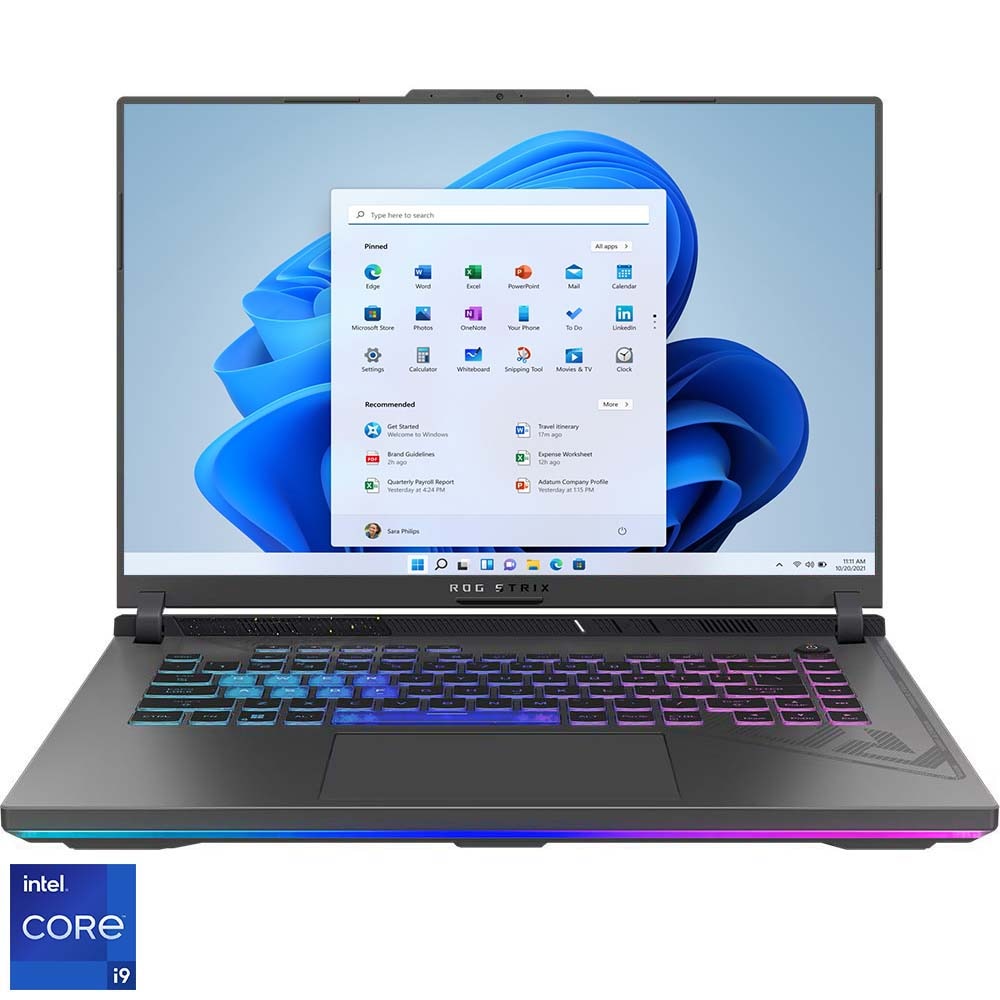 Laptop Gaming ASUS ROG Strix G16 G614JV cu procesor Intel® Core