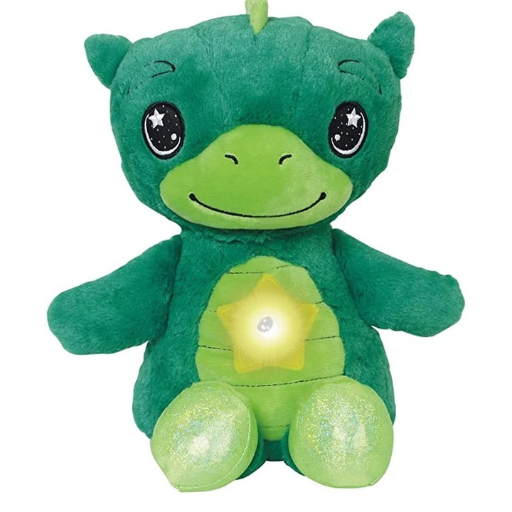 Плюшена играчка за деца Star Belly Dream Lites тип нощна лампа с проекции и музика, зелена K KATHODE
