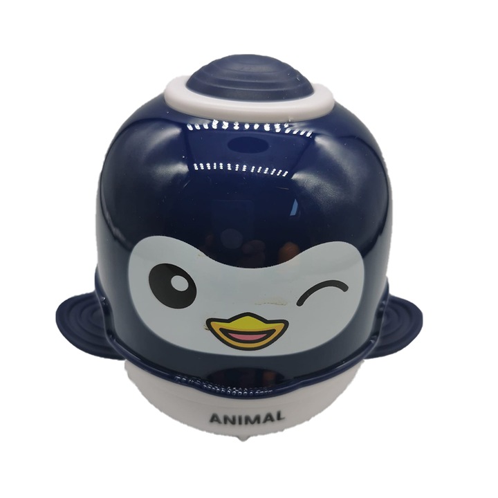 Jucarie Pinguin gen Anry Birds, Haios, apesi pe el si o ia la fuga, 11cm, albastru, VisionXXI